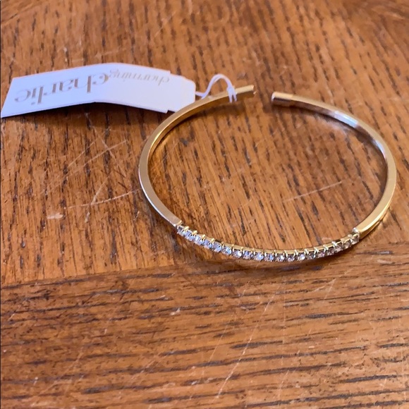 Gold plated rhinestone bracelet - Picture 5 of 5